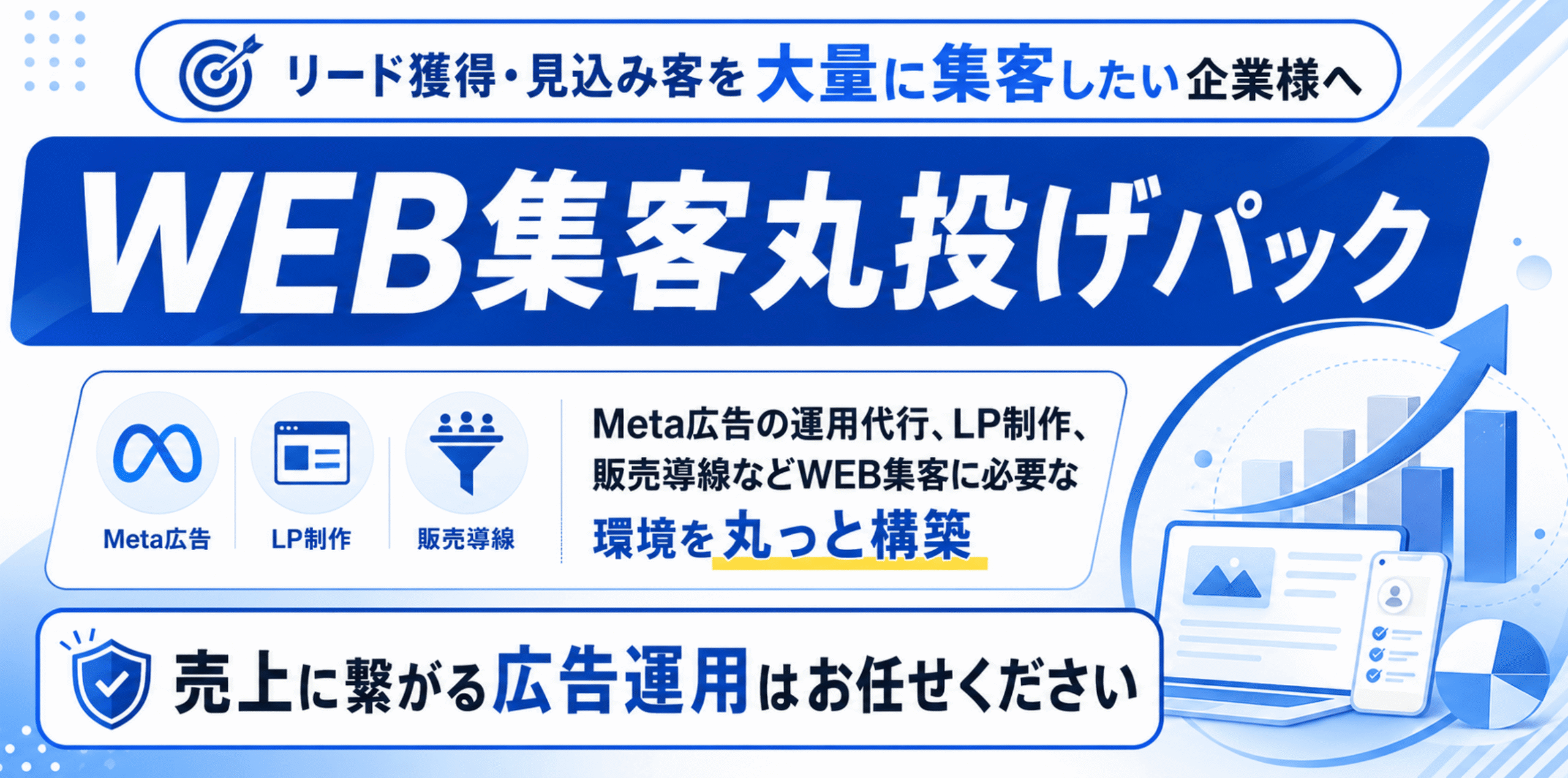 Meta広告運用代行│集客～アポ獲得（個別面談）まで仕組みを構築して売上最大化